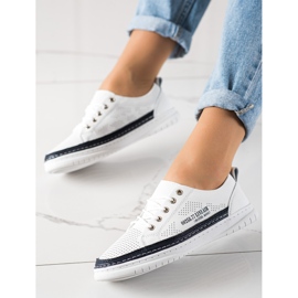 Evento Valkoiset nahkakengät valkoinen 2