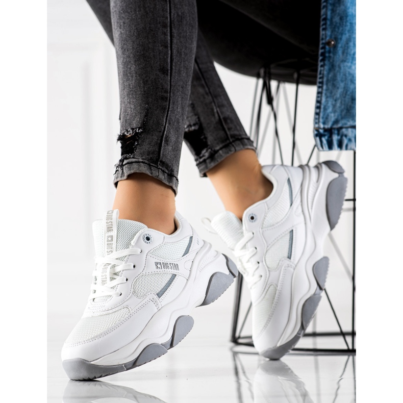 Naisten tennarit Big Star JJ274579 valkoinen 1