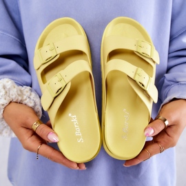 S.Barski Keltaiset Corina-kumitossut soljella keltainen 2