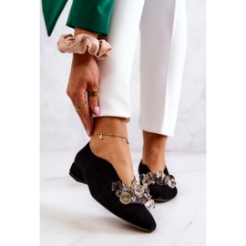 PA2 Tyylikkäät mokkanahkakengät mustalla McQueen-koristeella 1