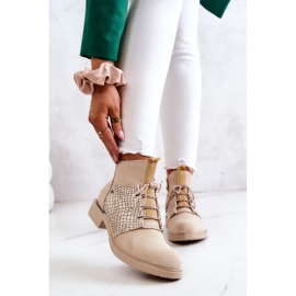 Lemar Naisten mokkanahkaiset nilkkurit, joissa on käärmekuvio Vaalea beige Sonroe 1