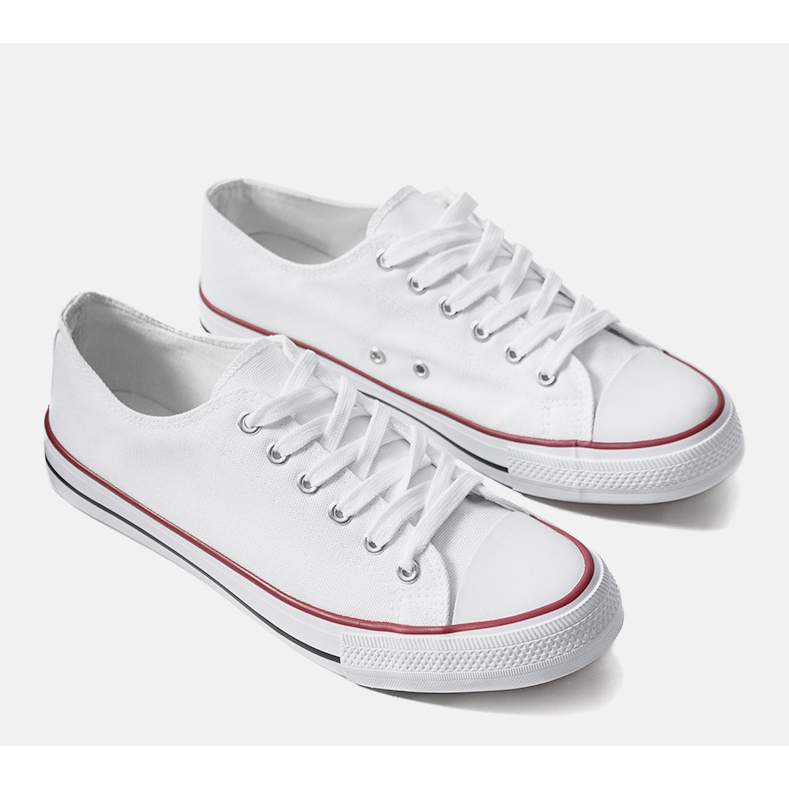 Miesten valkoiset Viktor tennarit valkoinen 1