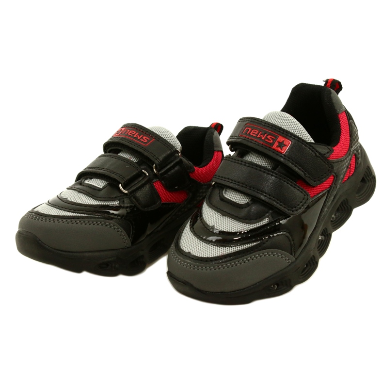 ADI Sports Shoes LED hehkuva tarranauha News 22DZ32-4836 Harmaa musta 2