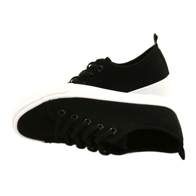 Lasten musta sidottu klassinen Atletico WY20761 lenkkarit 4