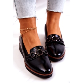 Vinceza Kiiltonahkaiset kiilakengät, mustat melodiat 4