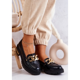 PA2 Naisten loaferit Nahkaiset housut Musta Mollie 1