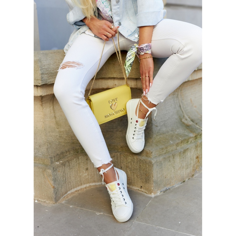 Naisten matalat tennarit Big Star JJ274384 Valkoinen 2