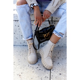 Suede alustasaappaat Lewski Shoes 3177 Vaalea beige 1