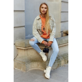 S.Barski Naisten tennarit, saappaat, vaalea beige Larina 1