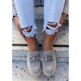 La.Fi Muodikkaat mokkanahkaiset loaferit Vaaleanharmaa Rayhan 1