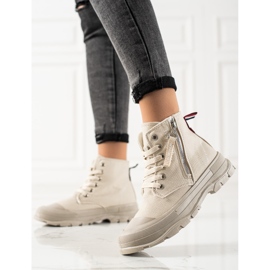 Sabatina Vetoketjulliset lenkkarit beige 2