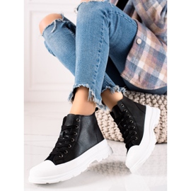 Forever Folie Muodikkaat korkeat lenkkarit musta 1