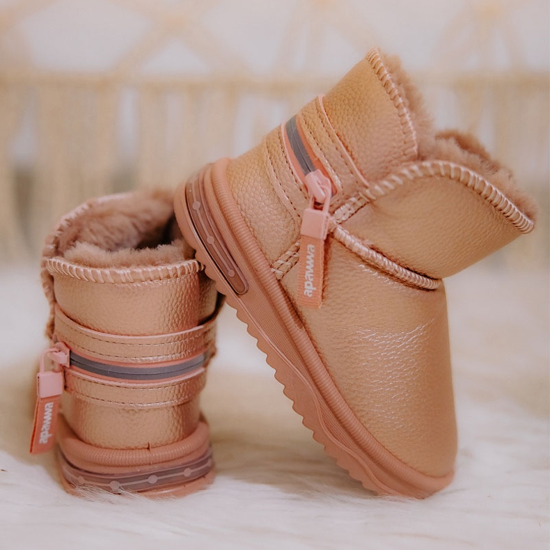 PA1 Lasten lumisaappaat Pink Frosty vaaleanpunainen vaaleanpunainen 2