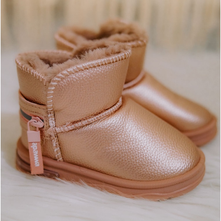 PA1 Lasten lumisaappaat Pink Frosty vaaleanpunainen vaaleanpunainen 1