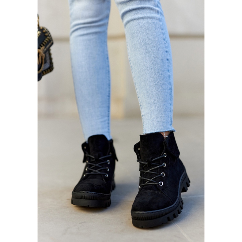 S.Barski Mokkasaappaat, jotka on sidottu mustat Dalles 1