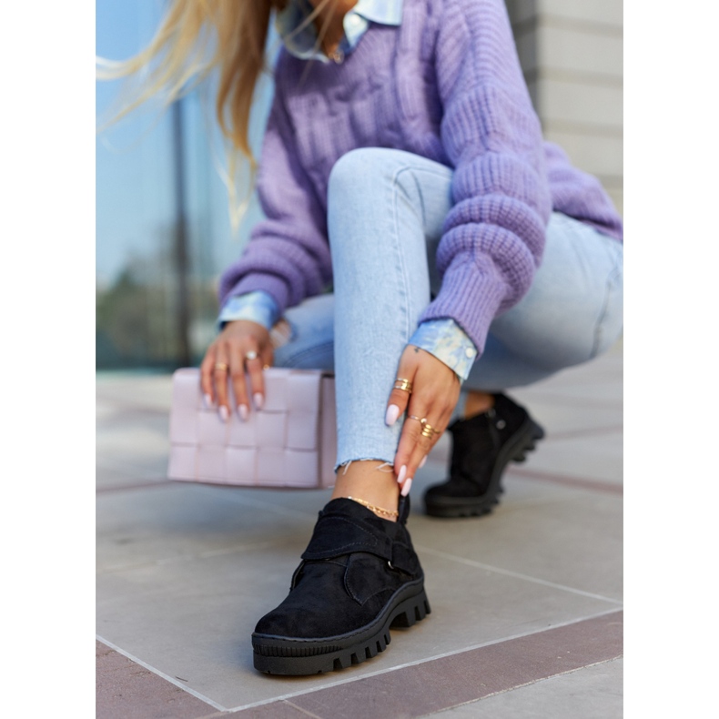 S.Barski Remgate musta mokkanahka vetoketjulla 1