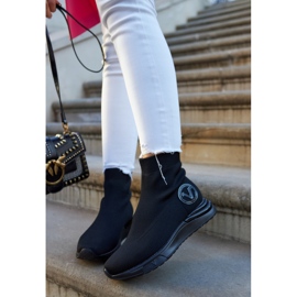 Vinceza Naisten mustat urheilusukat Runaway 1