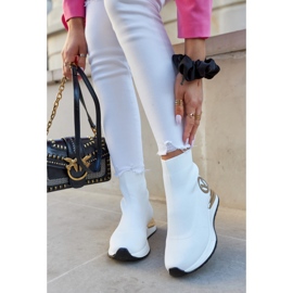 Vinceza Naisten urheilusukat, valkoiset Runaway valkoinen kultainen 1