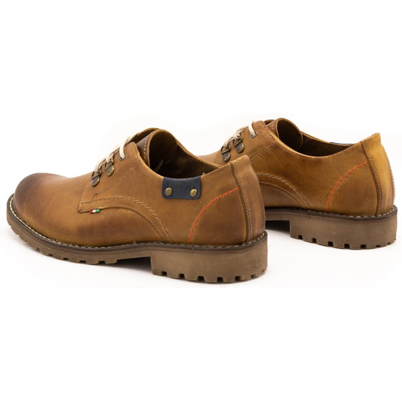 Olivier Miesten kengät 812MP punaiset nahkaiset nilkkurit ruskea oranssi 5