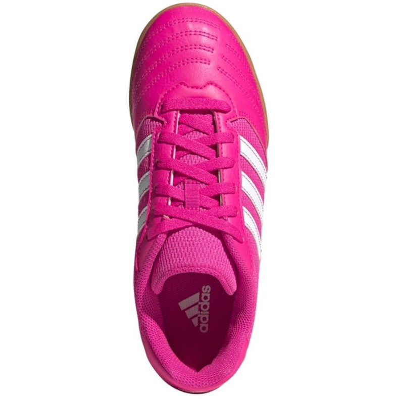 Adidas Super Sala Jr G55911 jalkapallokengät ruusuja ja violetteja 2
