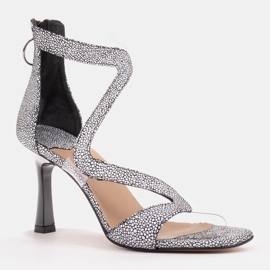 Marco Shoes Tyylikkäät Ava -sandaalit valkoinen musta 1