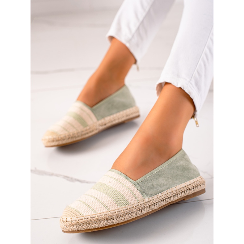 Anesia Paris Rento Espadrillot beige vihreä 2