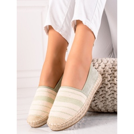 Anesia Paris Rento Espadrillot beige vihreä 1
