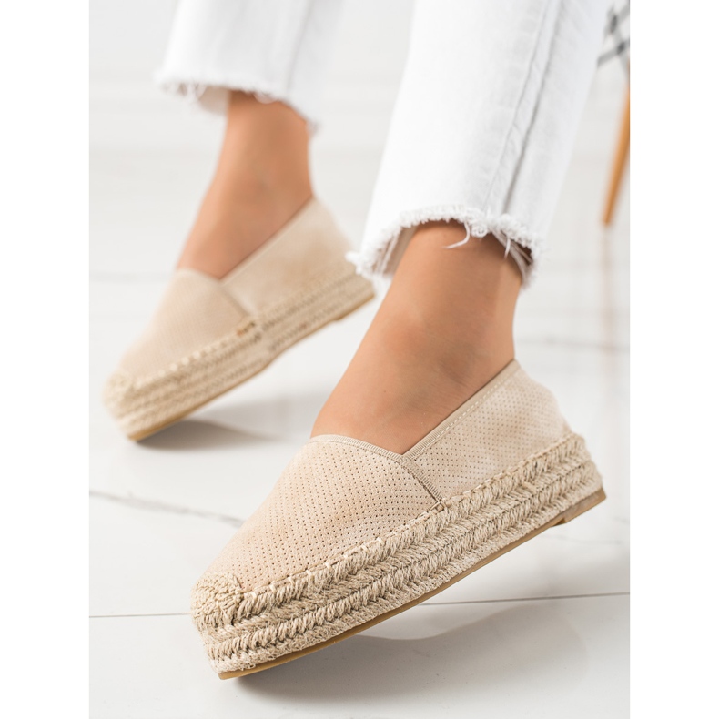 Bestelle Beige espadrillit alustalla 2