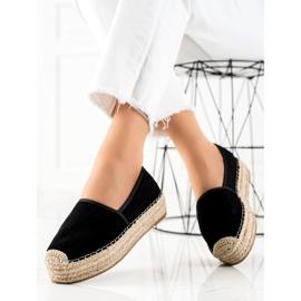 Bestelle Mustat espadrillit alustalla 1