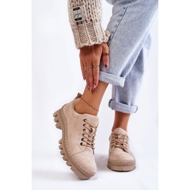 S.Barski Naisten mokkanahkakengät Beige Mayson 1