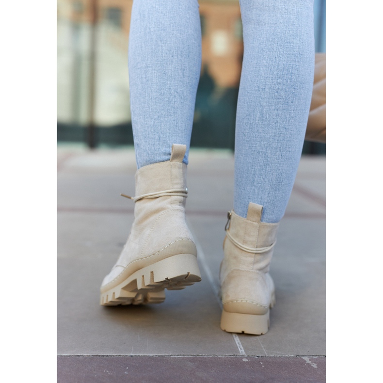 S.Barski Mokkasaappaat, joissa vaaleanharmaa layden-ompelu beige 2