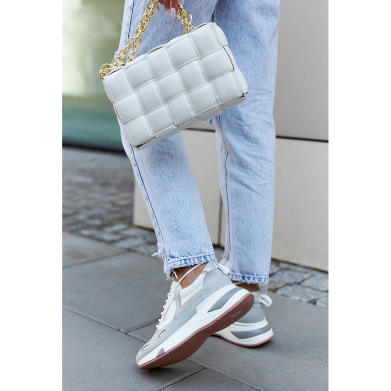 Vinceza Naisten urheilukengät tennarit Valkoinen-harmaa Spencer 1