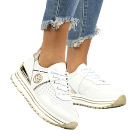 Nahkalenkkarit Filippo DP3538 / 22 WH valkoinen 3