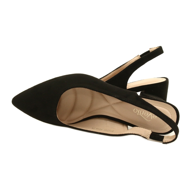 Tyylikkäät mokkanahkapumput Evento 22SD98-4549 musta 5