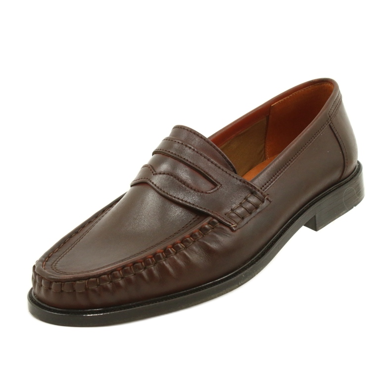 Pilbut Ruskeat Morello-nahkaiset loaferit 3