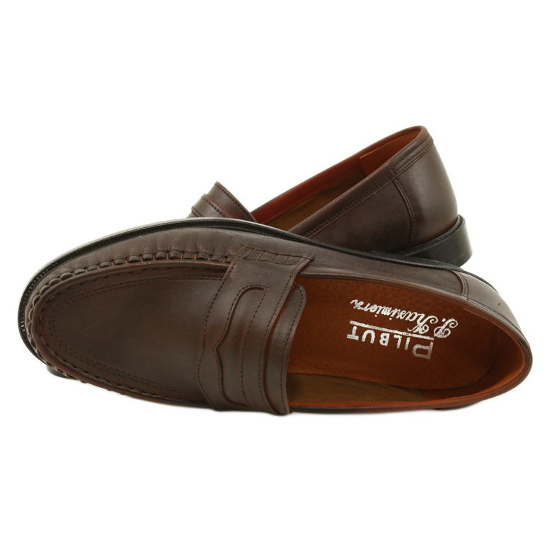 Pilbut Ruskeat Morello-nahkaiset loaferit 5