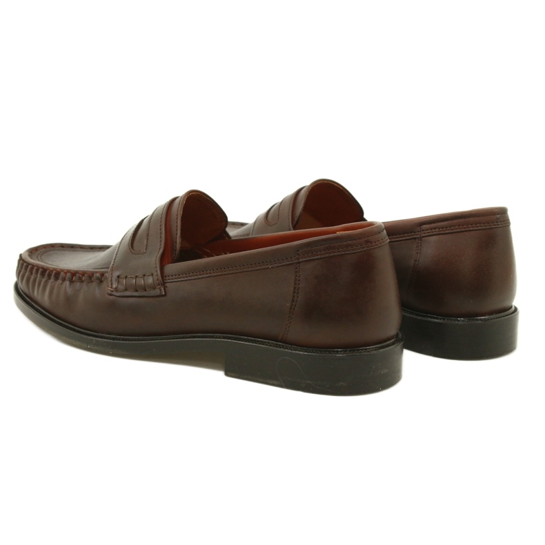 Pilbut Ruskeat Morello-nahkaiset loaferit 4