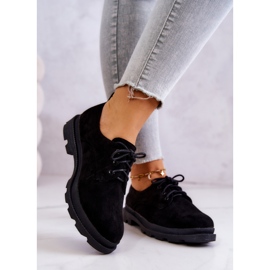 S.Barski Naisten Oxfords Suede Classic -kengät musta Colton 2