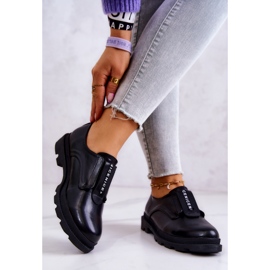 S.Barski Naisten nahkaiset kengät, musta Kirstee 2