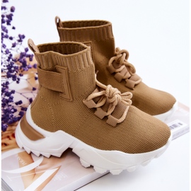 FR1 Lasten urheilukengät High Sock beige Nickie 1