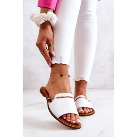 Nahkatossut Lewski Shoes 3047 Valkoinen 1