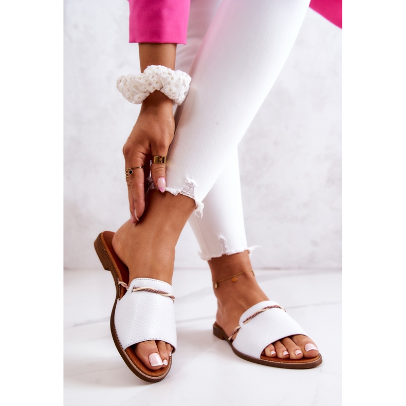 Nahkatossut Lewski Shoes 3047 Valkoinen 2