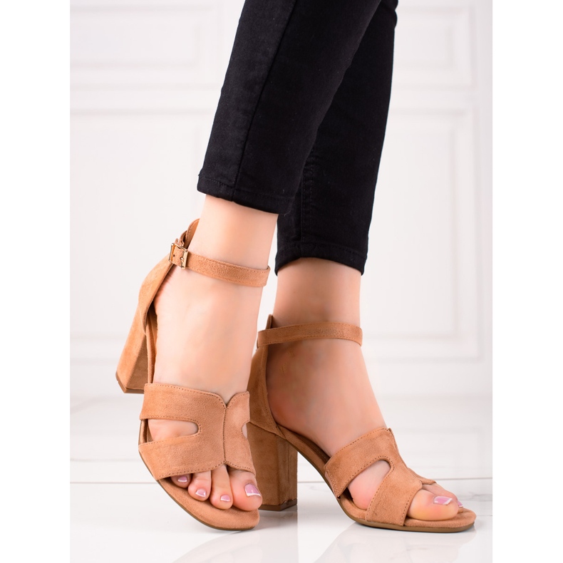 Evento Mokkanahkaiset korkokengät beige ruskea 1