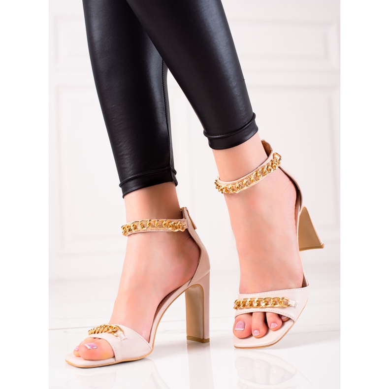 W. Potocki Tyylikkäät Potocki-sandaalit beige 1