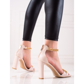 W. Potocki Tyylikkäät Potocki-sandaalit beige 2