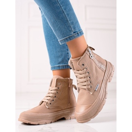 Sabatina Alkuperäiset korkeat lenkkarit beige ruskea 1