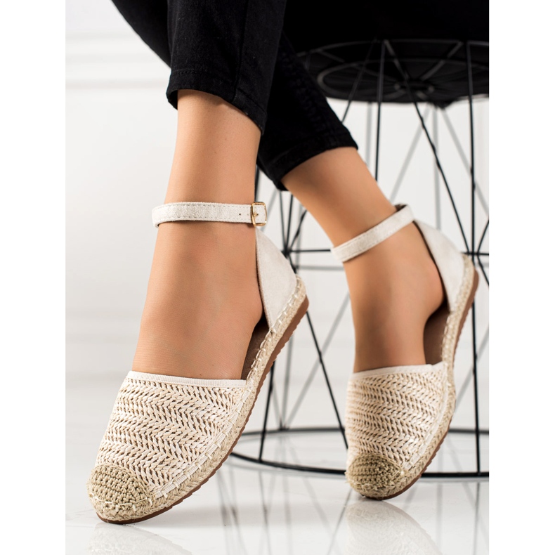 Anesia Paris Punotut espadrillit soljella beige 1