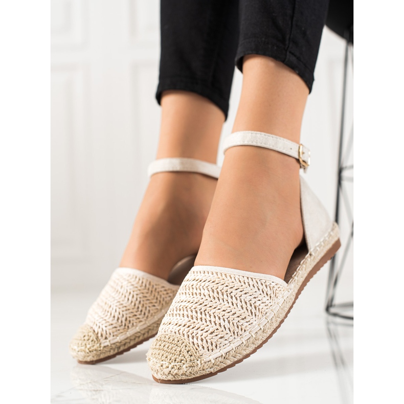 Anesia Paris Punotut espadrillit soljella beige 2