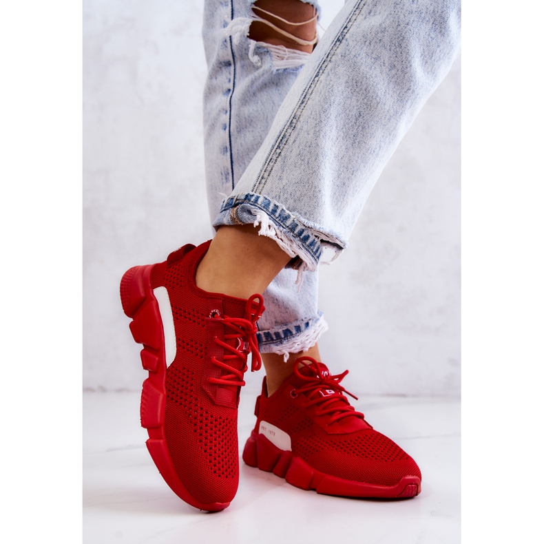 Naisten urheilukengät Memory Foam Big Star JJ274270 Punainen 2