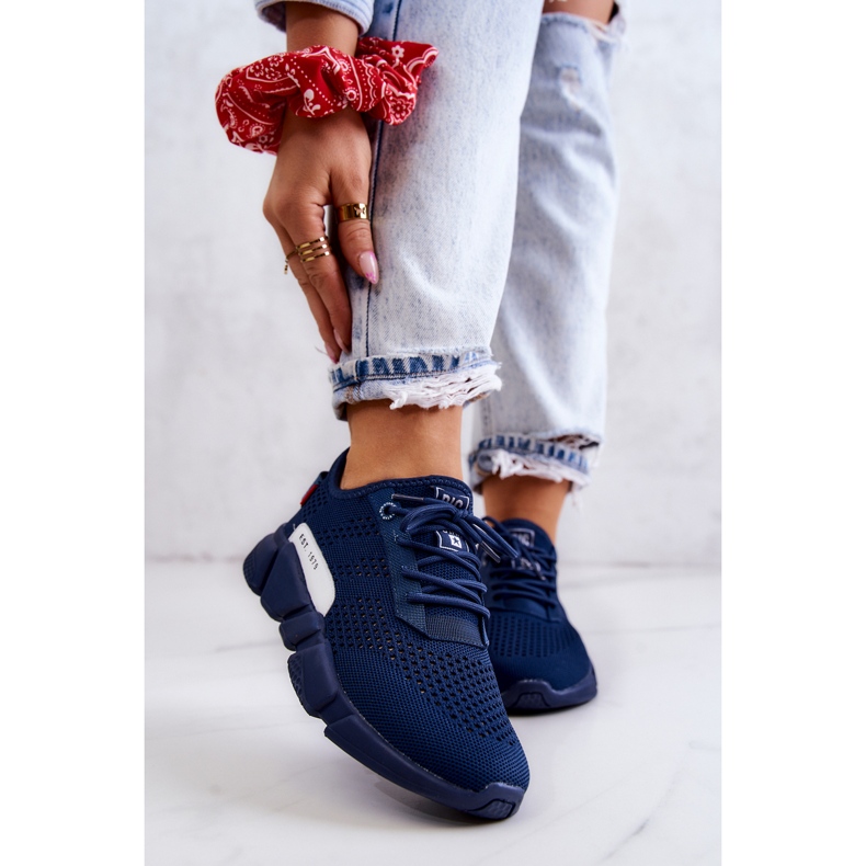 Naisten urheilukengät Memory Foam Big Star JJ274274 Tummansininen 1